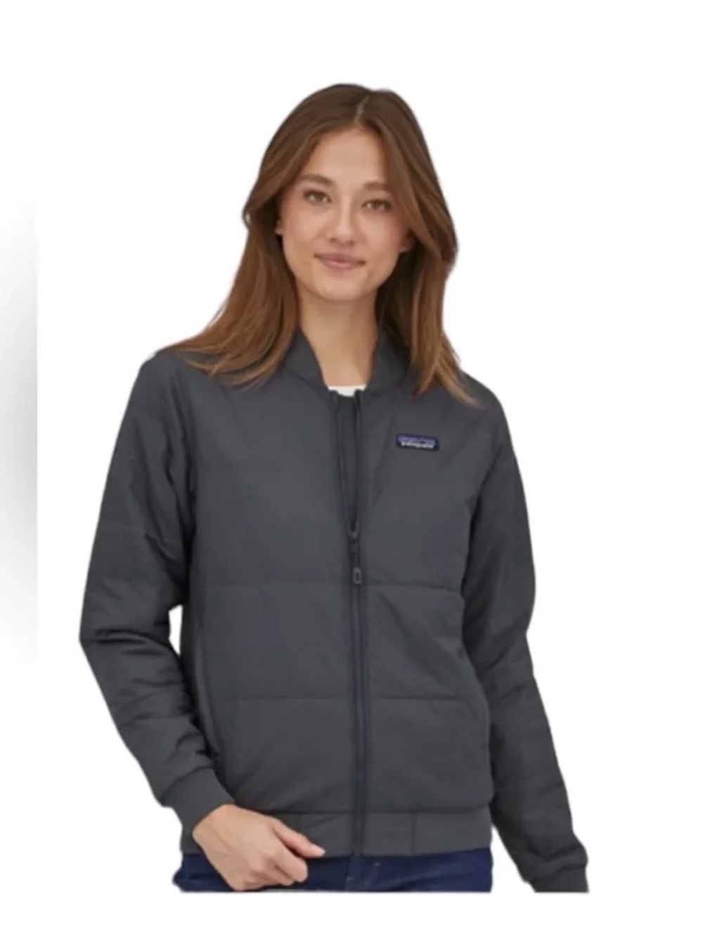 Patagonia Men’s Black Quilted Bomber Jacket